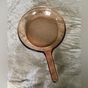 MCM Vintage Amber French Visions Corningware Frying Pan